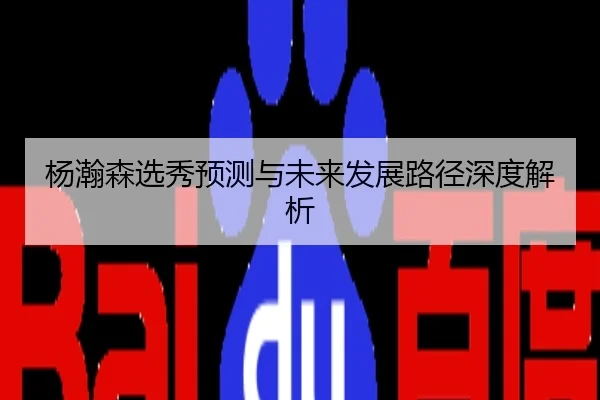 杨瀚森选秀预测与未来发展路径深度解析